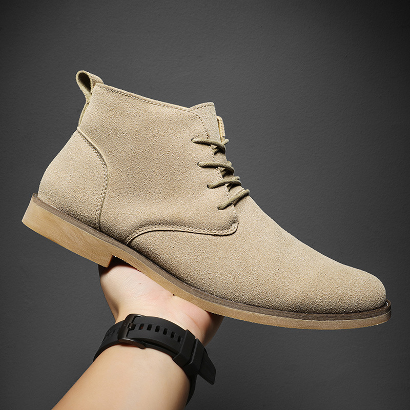 Men Formal Wear With Boots - Botas Chelsea de Estilo Británico Color