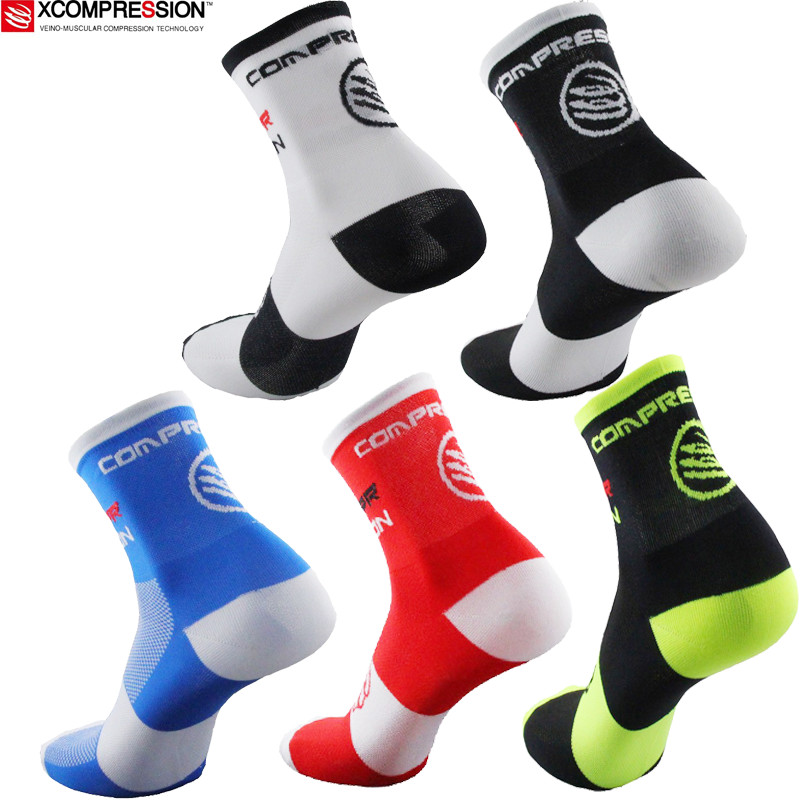 Sock Garter Men - Calcetines de Ciclismo 2017, Alta Elasticidad,