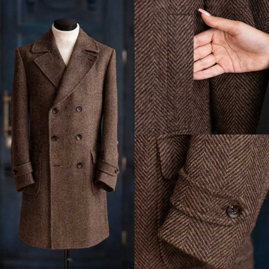 Men Formal Wear Modern - Abrigo moderno de hombre con diseño