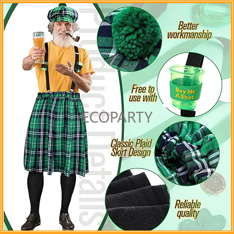 Conjunto de disfraz del Día de - Sock Garter Men reseña y precio