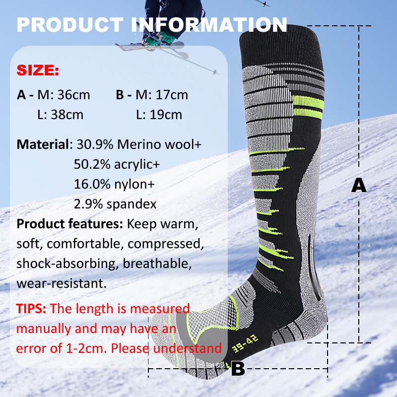 Calcetines de esquí de lana me - Sock Garter Men reseña y precio