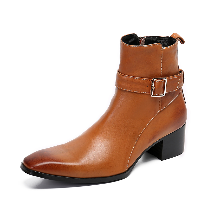 Botines puntiagudos con hebill - Men Formal Wear With Boots reseña y precio