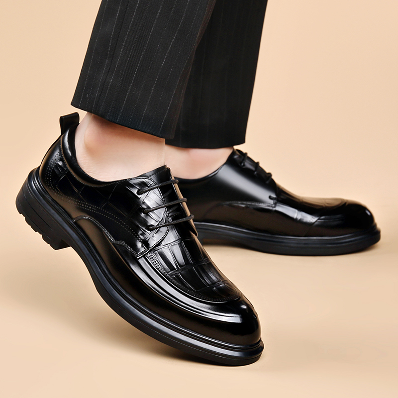 Zapatos de cuero formales para - Formal Men Daily Wear Footwear reseña y precio